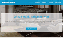 Tablet Screenshot of annasmaids.com